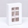 Box for sweets 6 pieces, 8.7 x 5.8 x 2.5 thin separators, white