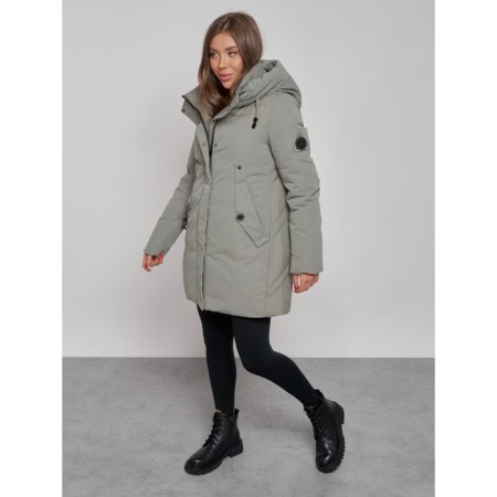 Winter Winter jacket, size 42, khaki color-6