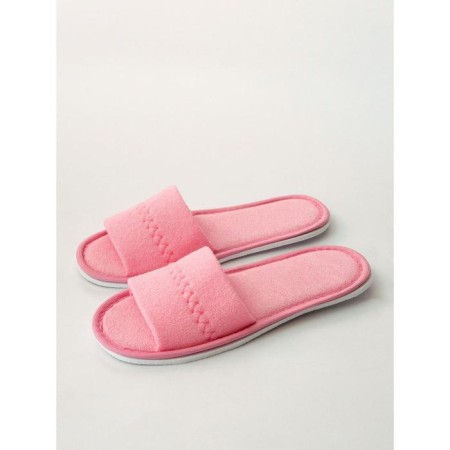 Women's slippers open nose, size 36-38, pink color-5