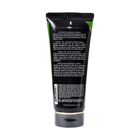 Shunga massage cream "Exotic green tea", edible, 200 ml-2