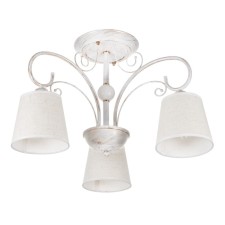 Chandelier 2150/3 E27 40W white with a golden patina 47x47x35 cm Bayerlux