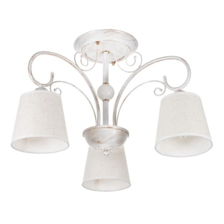 Chandelier 2150/3 E27 40W white with a golden patina 47x47x35 cm Bayerlux