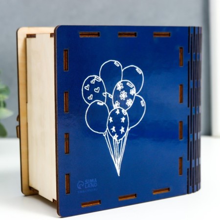 Копилка-книга "Шарики" 14х14 см-7