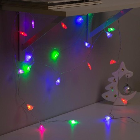 Garland “thread” 5 m with nozzles “Tree in specking”, IP20, transparent thread, 20 LED, glow of multi (RG/RB), blinking, 220 V-2
