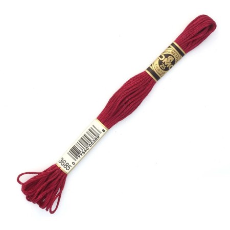 The threads of the DMC 117 (3685), 12 pcs. packaged