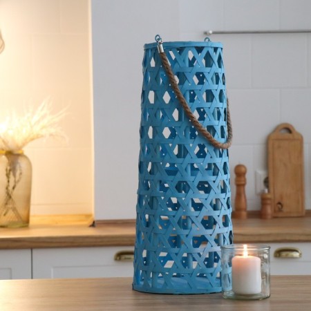Climber tree "Flashlight. Star weaving" blue 51x16x16 cm-4