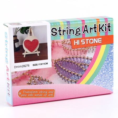 Set for creativity "String art. Heart "on the stand-1