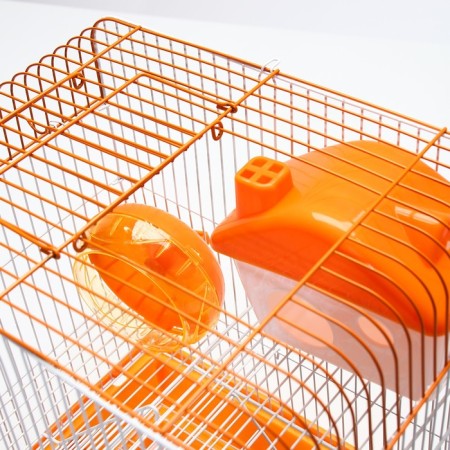 Rodent cell with filling RT-3, 30 x 23 x 39 cm, orange-9