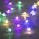 Garland "thread" 2 m dews with nozzles "Zvezda", IP20, silver thread, 20 LED, glow of multi, 2 modes, AAX2
