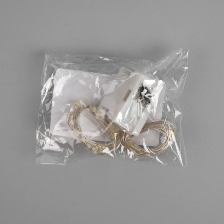 Garland “thread” 2 m dew, ip20, silver thread, 20 LED, glow warm white, 3 modes, AG13x3-5