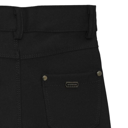 Pants for girls, height 128 cm, black color-3