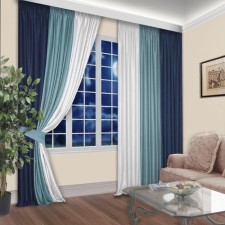 Set of curtains, size 180x260 cm, 2 pcs