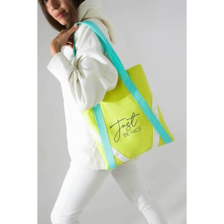 Bag Schoper BE Nice, 35 x 30 cm, with a lining, on a button, yellow-2