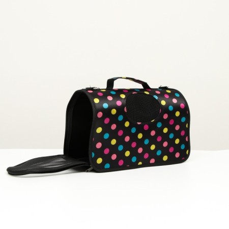 Bag - carrying for animals "peas", black, size L, 53 x 21 x 29 cm-1