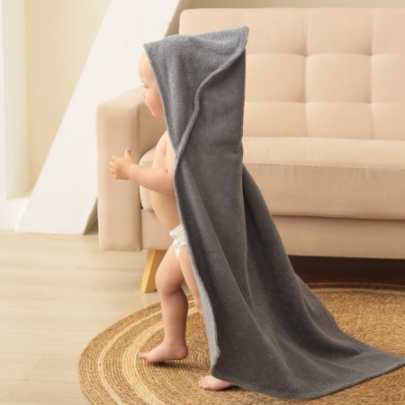 Tainted towel “Broke I” 85x85 cm, gray, 100% cotton, 320 g/m2-6