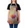 Apron kitchen with a photo print "Morning with tulips", adjustable, size OS