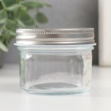 Bank for candles glass with a “transparency” lid 100 ml 7x7x5.5 cm