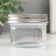 Bank for candles glass with a “transparency” lid 100 ml 7x7x5.5 cm