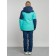 Ski costume female winter, size 50, turquoise color