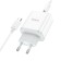 Network charger Hoco C104A, 1 Type-C, Type-C cable-Type-C, 1 m, white