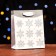 Laminated "snowflakes" 11.5 x 14.5 x 6 cm