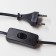 Sconces with wire 2571/1p e27 40w chrome 12x26 cm