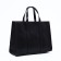 Bag Female Tout with zipper, black color