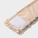 Nozzle for a flat mop of the share "pastel", 43 × 13 cm, microfiber booklies, beige color