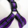 The ammunition set is soft, reflective, leash 120 x 2 cm, Osh 25-72 cm, purple