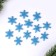 New Year's set for decor "Snowflakes" 12 pcs., Blue color