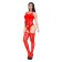 Erotic linen, overalls with a pattern, mesh, size OS, red