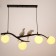 Chandelier 1076/4bk e27 60W black 85x15x90 cm