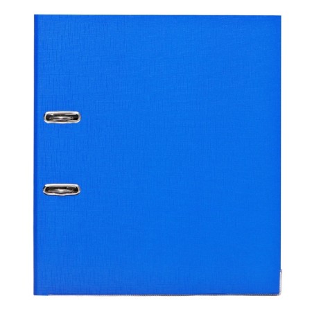 A4, 50 mm, calligrata, PVC, embossing "flax", metal edging, pocket on the spine, collected, blue, mix-2
