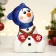 Figure "Snowman in a hat" 12x9x18cm
