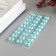 Decorative stickers "Pearls" 1 cm, 27 pcs, turquoise