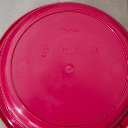 Pelvis, especially durable, 6 l, burgundy color-3