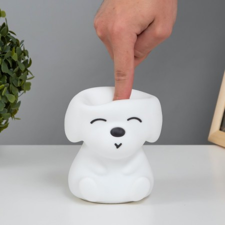Night-mock "dog" LED from USB white 12x10x14 cm Risalux-9