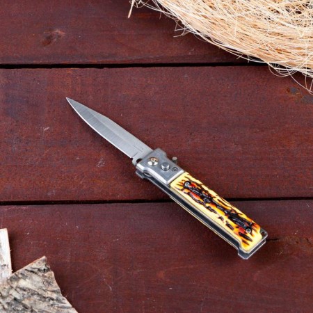 Folding "Pescar" 16.5cm, blade 75mm/1mm, with a flashlight-1