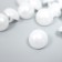 Buttons plastic for creativity on the leg "mother of pearl" set 25 pcs 1.15x1.15 cm