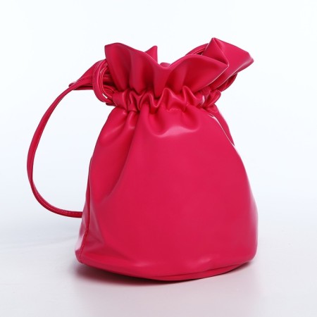 Puff bag, fuchsia color-1