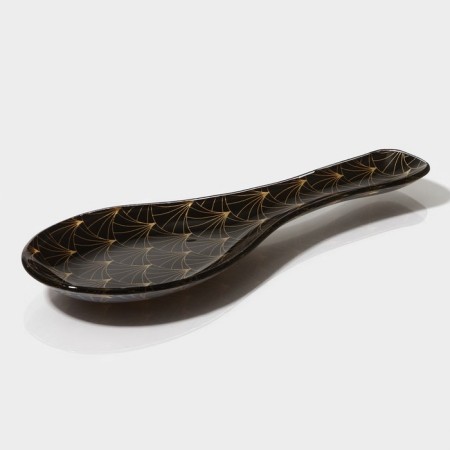 Glass stand under a spoon of the Golden Feather, 23.5 × 8.3 cm-2