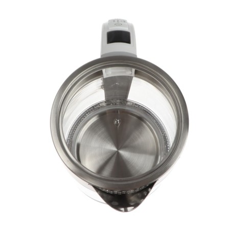 Electric Deerama DEM-SH50W, glass, 1.7 l, 2200 watts, adjustment t °, silver-5
