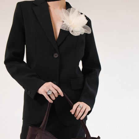 Ring "Time" watch circle, color silver-gold-5