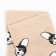 Children's socks, beige color/Dog print, size 18