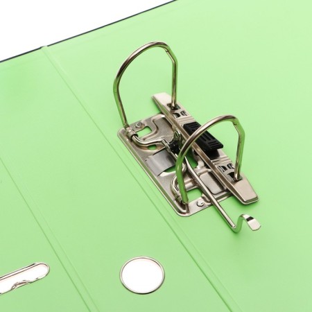 A4, 75 mm, LAMARK, PVC, double-sided coating, metal edging, pocket for a spine, collected, black/green-7
