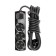 Extension cord Premium 3 nests, 5m, 3x1.5mm², s/s, with a switch, black rexant