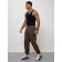 Cargo jeans men, size 44, brown color