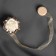Picking for curtains "Rose", D = 5 cm, gold color