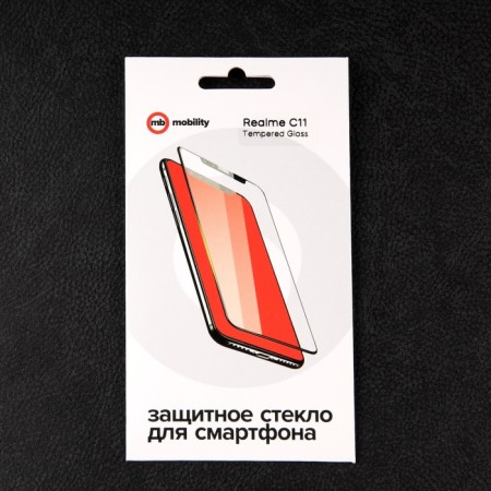 Protective glass Mobility, for Realme C11, full glue-2