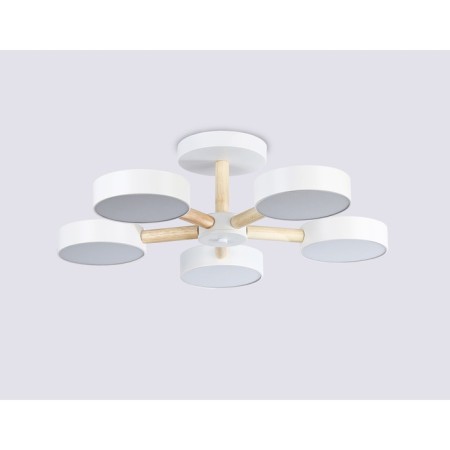 LED LED suspended Ambrella Comfort Linetech FL4825, 65W, LED, white, light wood color-3